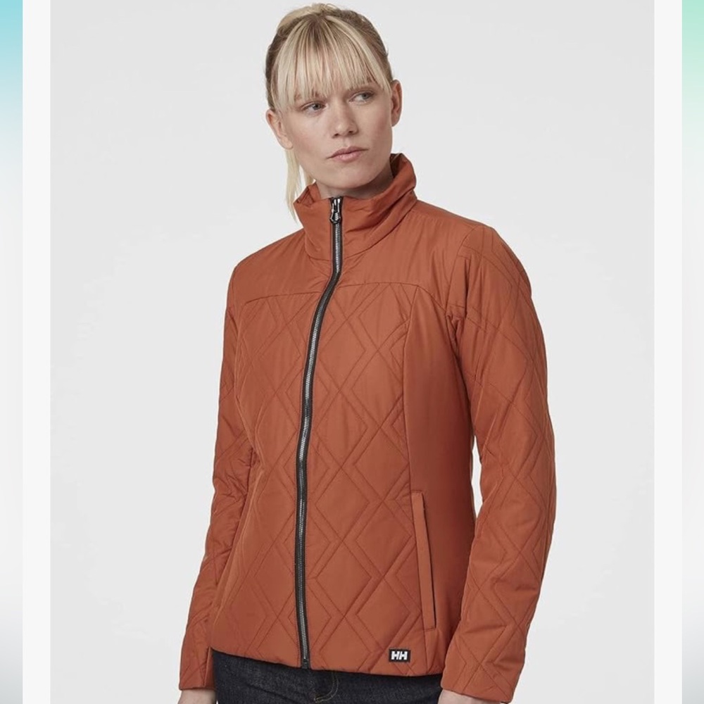 Helly Hansen women’s orange puffer jacket small